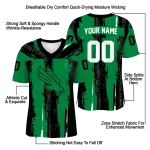 customized north texas mean green striped texture green jersey best selling