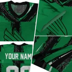customized north texas mean green striped texture green jersey best selling