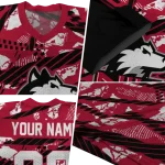 customized northern illinois huskies camo shatter red jersey best selling