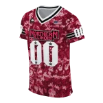 customized northern illinois huskies camouflage abstract red jersey best selling