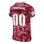 customized northern illinois huskies camouflage abstract red jersey best selling