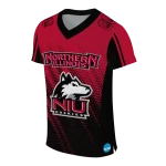 customized northern illinois huskies halftone flow red black jersey best selling
