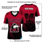 customized northern illinois huskies halftone flow red black jersey best selling