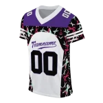 customized northwestern wildcats brushstroke xs white black jersey best selling
