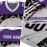 customized northwestern wildcats brushstroke xs white black jersey best selling