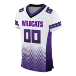 customized northwestern wildcats halftone sweep white black jersey best selling