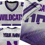 customized northwestern wildcats halftone sweep white black jersey best selling