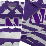 customized northwestern wildcats layered grids purple jersey best selling