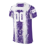 customized northwestern wildcats rugged stripes purple jersey best selling