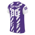 customized northwestern wildcats stripe block purple jersey best selling