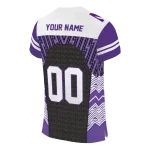 customized northwestern wildcats tire arrows purple black white jersey best selling