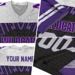 customized northwestern wildcats tire arrows purple black white jersey best selling