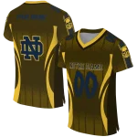customized notre dame fighting irish dynamic dots gold jersey best selling