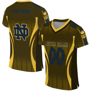 customized notre dame fighting irish dynamic dots gold jersey best selling