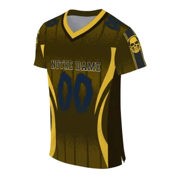 customized notre dame fighting irish dynamic dots gold jersey fashion forward