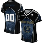 customized notre dame fighting irish halftone slant navy black jersey best selling