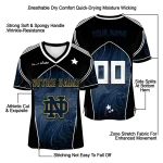 customized notre dame fighting irish halftone slant navy black jersey best selling