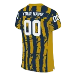 customized notre dame fighting irish stripe splatter navy jersey best selling
