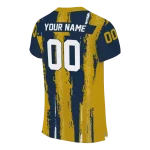 customized notre dame fighting irish striped texture navy jersey best selling