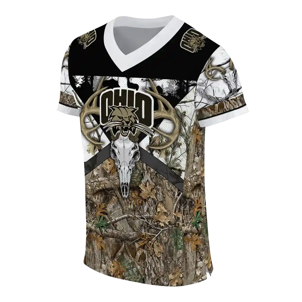 customized ohio bobcats antler skull camouflage hunting jersey fashion forward customized ohio bobcats antler skull camouflage hunting jersey fashion forward