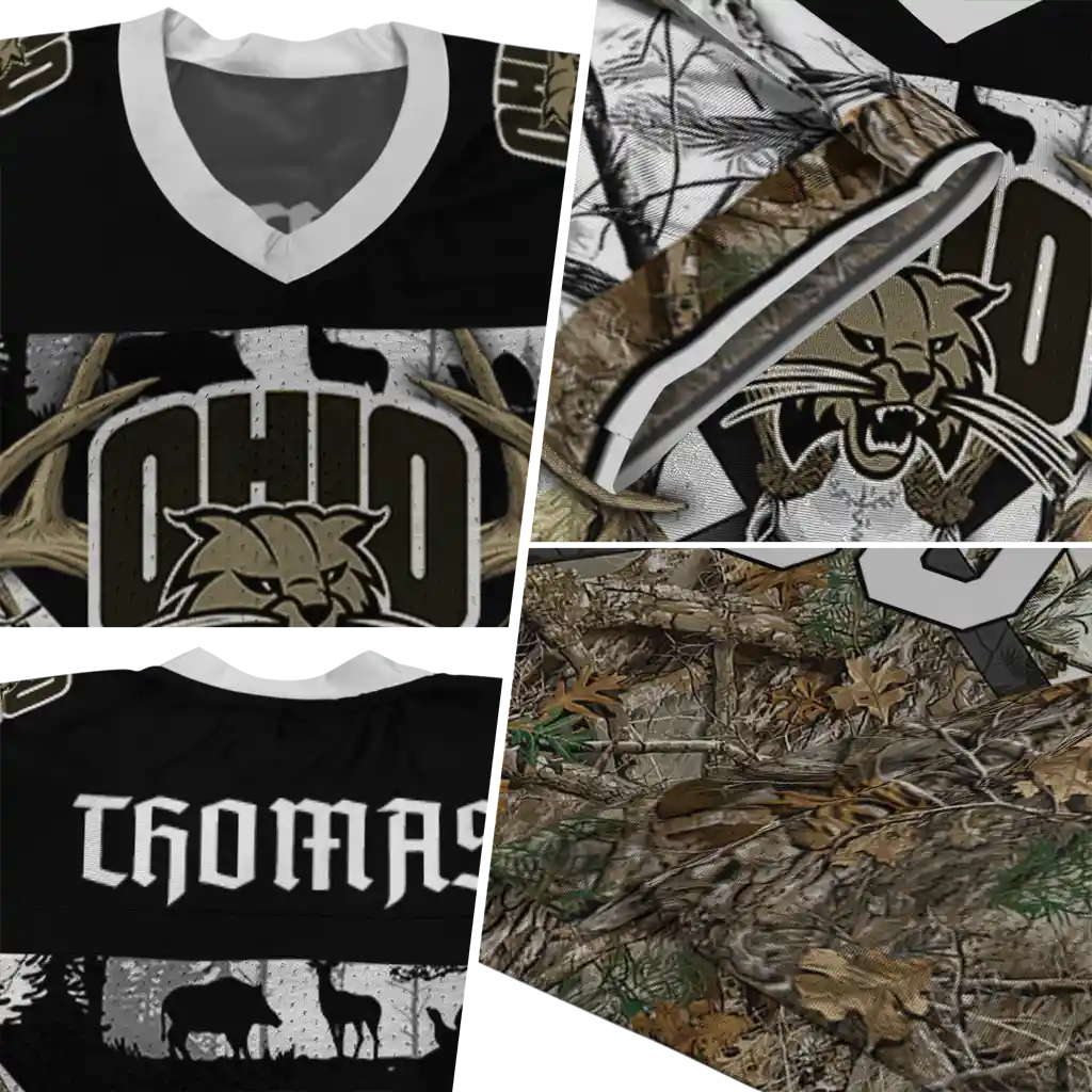 customized ohio bobcats antler skull camouflage hunting jersey new arrival customized ohio bobcats antler skull camouflage hunting jersey new arrival