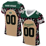 customized ohio bobcats brushstroke xs tan black jersey best selling