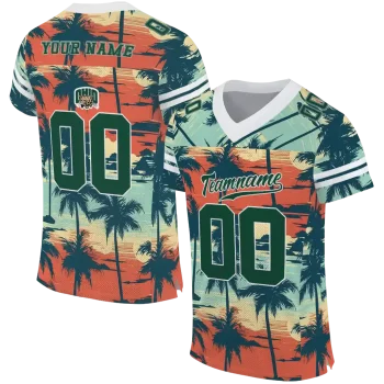 customized ohio bobcats horizon palm sunset jersey best selling