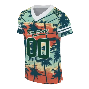 customized ohio bobcats horizon palm sunset jersey fashion forward
