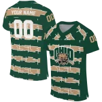 customized ohio bobcats layered grids green jersey best selling