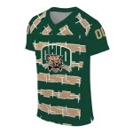customized ohio bobcats layered grids green jersey best selling