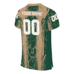 customized ohio bobcats rugged stripes green jersey best selling