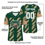 customized ohio bobcats stripe block green jersey best selling