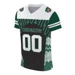 customized ohio bobcats tire arrows green black white jersey best selling
