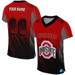 customized ohio state buckeyes halftone flow scarlet black jersey best selling