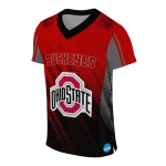 customized ohio state buckeyes halftone flow scarlet black jersey best selling