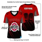 customized ohio state buckeyes halftone flow scarlet black jersey best selling