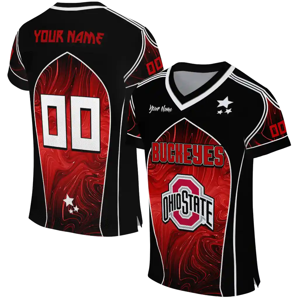 customized ohio state buckeyes halftone slant scarlet black jersey best selling customized ohio state buckeyes halftone slant scarlet black jersey best selling