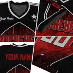 customized ohio state buckeyes halftone slant scarlet black jersey best selling