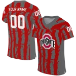 customized ohio state buckeyes stripe splatter scarlet jersey best selling