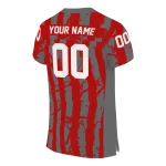 customized ohio state buckeyes stripe splatter scarlet jersey best selling