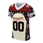 customized oklahoma sooners brushstroke xs cream black jersey best selling