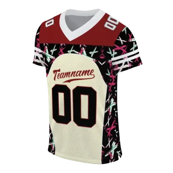 customized oklahoma sooners brushstroke xs cream black jersey fashion forward