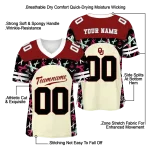 customized oklahoma sooners brushstroke xs cream black jersey best selling