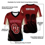 customized oklahoma sooners halftone flow crimson black jersey best selling