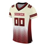 customized oklahoma sooners halftone sweep cream black jersey best selling