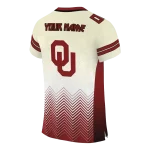 customized oklahoma sooners halftone sweep cream black jersey best selling