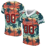 customized oklahoma sooners horizon palm sunset jersey best selling