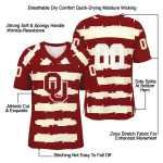 customized oklahoma sooners layered grids crimson jersey best selling
