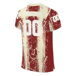 customized oklahoma sooners rugged stripes crimson jersey best selling