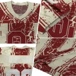 customized oklahoma sooners rugged stripes crimson jersey best selling